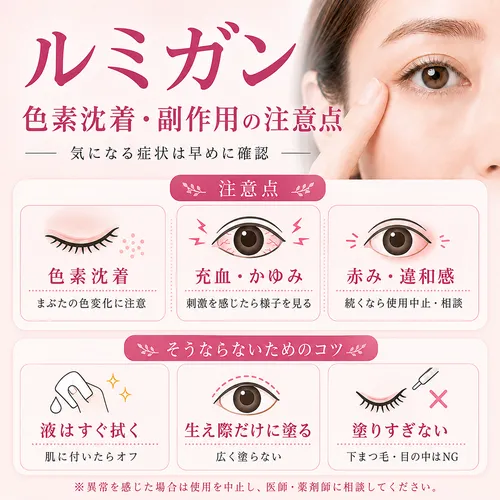 ルミガンの副作用・注意点