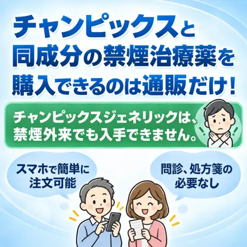 チャンピックスは通販でしか買えない