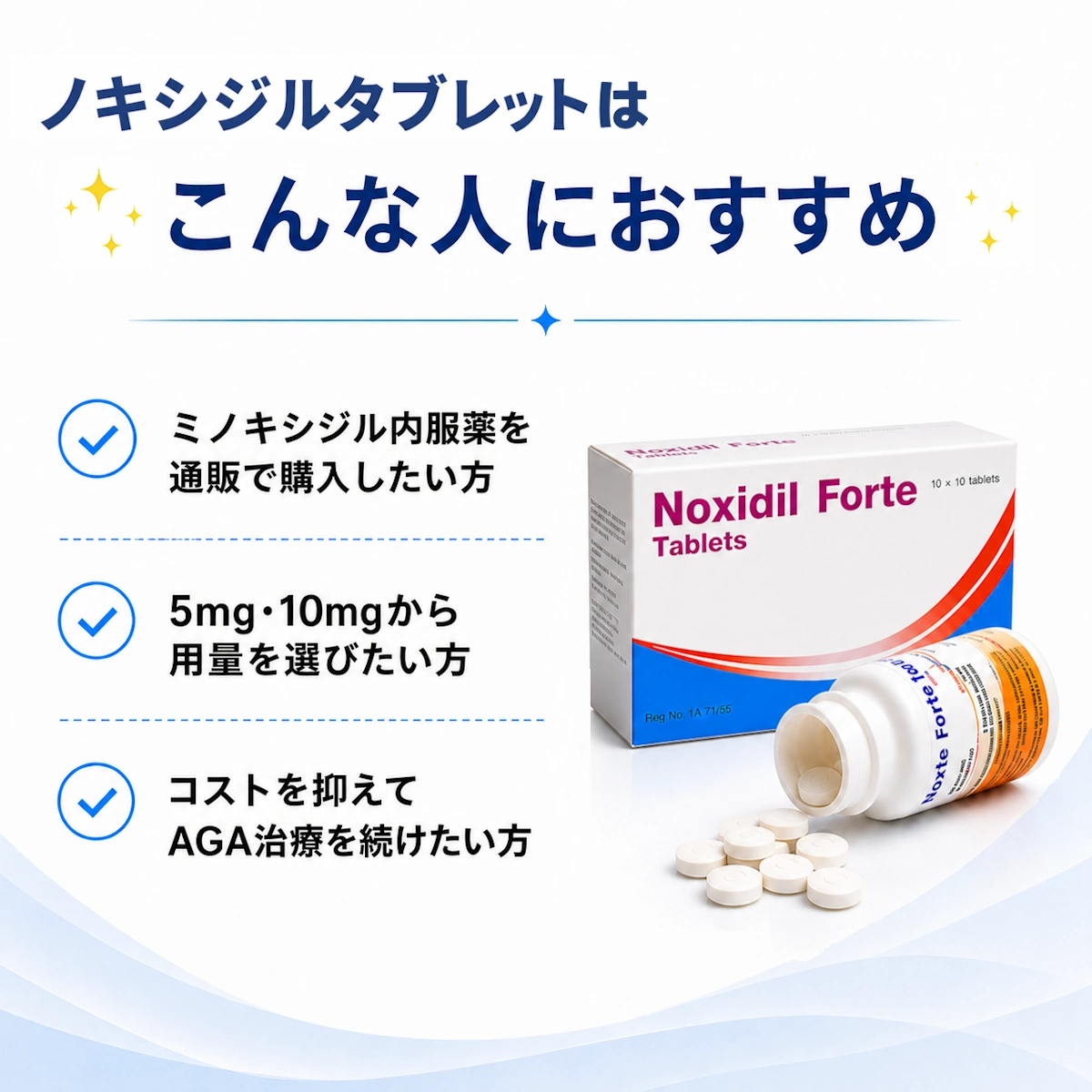 ノキシジルタブレット こんな人におすすめ