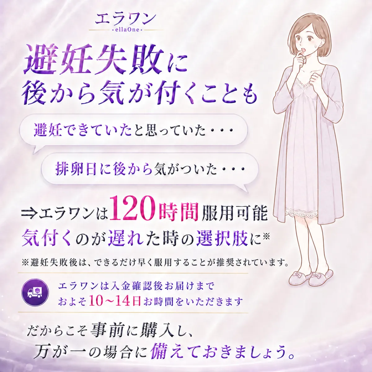 エラワンは120時間服用可能