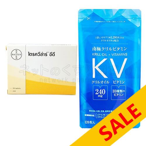 トリキュラーED28錠6箱+南極クリルビタミン120粒1袋 1セット