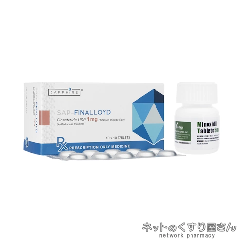フィナロイド1mg100錠+ミノキシジル5mg100錠