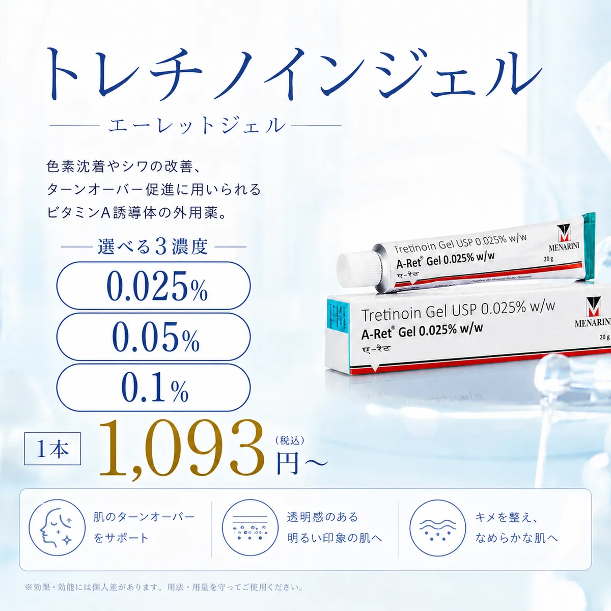 【送料無料】トレチノインジェル（エーレットジェル）