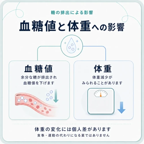 カーボダスの血糖値と体重への影響