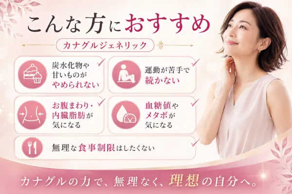 カナグルはこんな人におすすめ