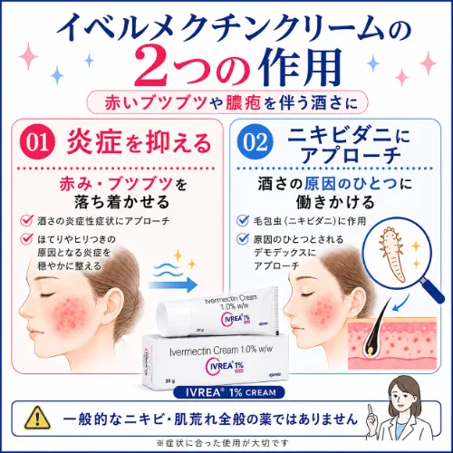 イベルメクチンクリームの作用