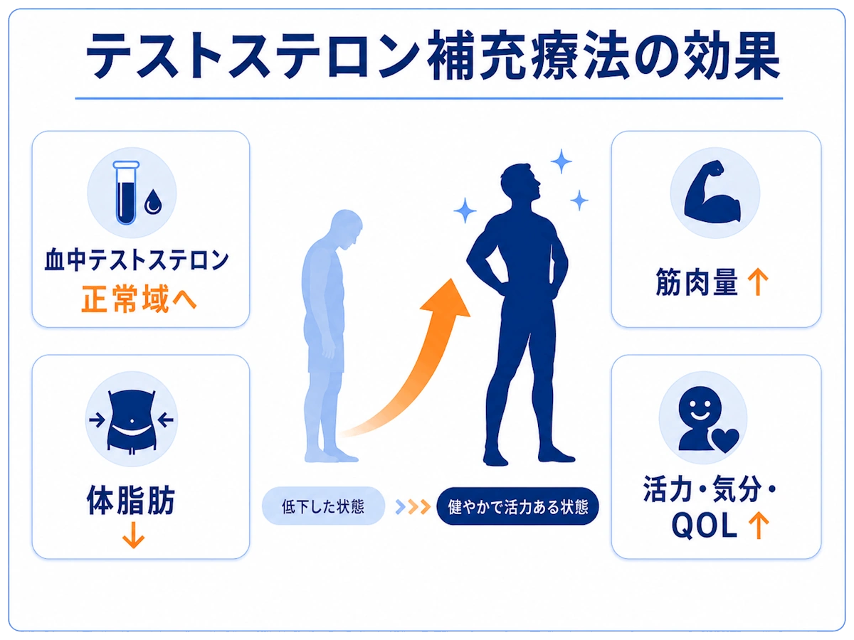 テストステロン補充療法の効果