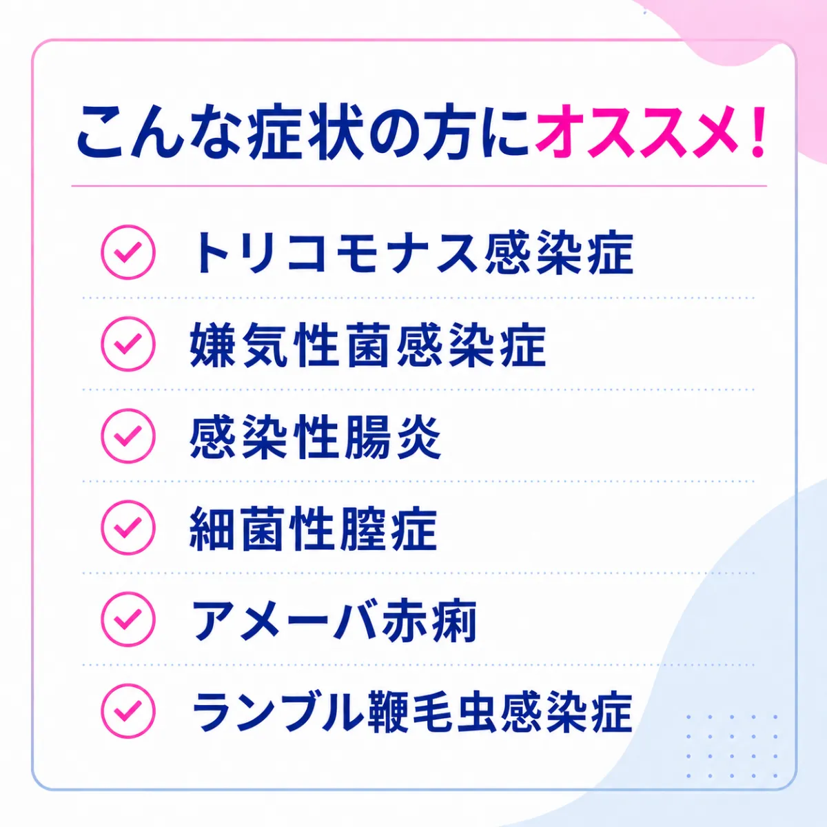 フラジールの適応症