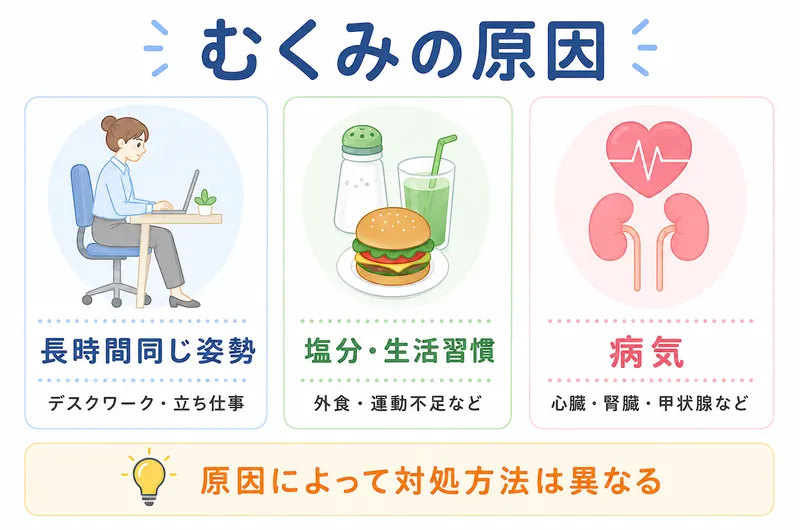 むくみの原因