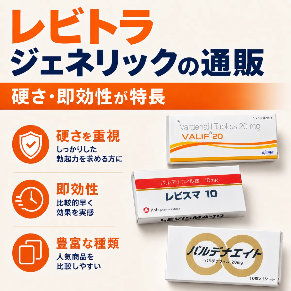レビトラジェネリックの通販